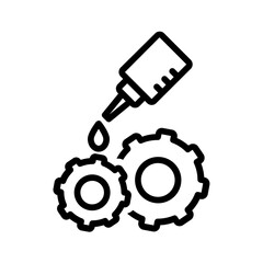 Black line icon for Grease