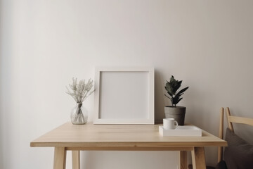 Stylish and minimalist photo frame mockup - The perfect template for showcasing your photography and design ideas