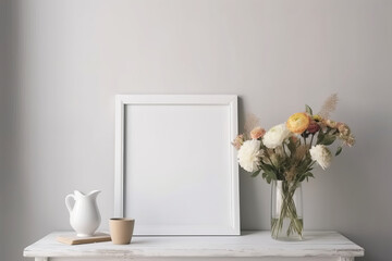 Stylish and minimalist photo frame mockup - The perfect template for showcasing your photography and design ideas