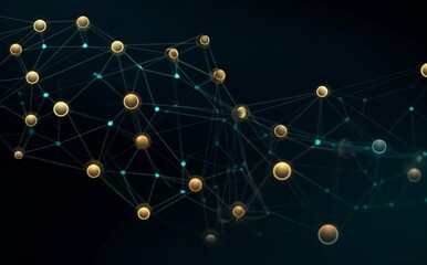 Obraz premium network line digital ai cyberspace connect connection background technology light futuristic. Generative AI.