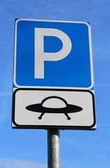 spaceship parking, signal for children's game