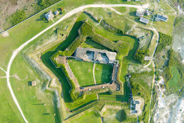 Aerial view of Fort Morgan, Alabama
