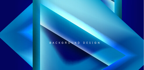 Abstract bakground with overlapping triangles and fluid gradients for covers, templates, flyers, placards, brochures, banners