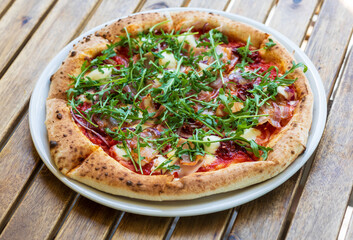 freshly baked tasty pizza