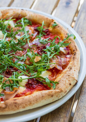 freshly baked tasty pizza