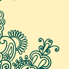 vintage background with classic floral ornament © Abhinaya Project