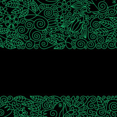 vintage background with classic floral ornament