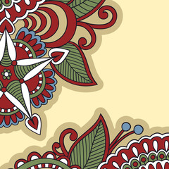 vintage background with classic floral ornament