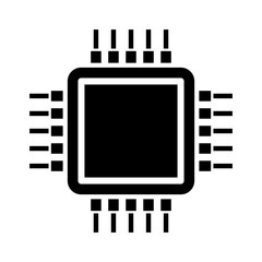 Chip icon. Modern chip pictogram. Trendy symbol for mobile apps and website design. Vector illustration isolated on white background.