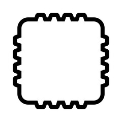 Chip icon. Modern chip pictogram. Trendy symbol for mobile apps and website design. Vector illustration isolated on white background.