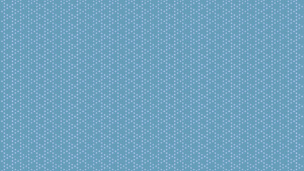 青いドット三角の和柄模様　鱗紋　16：9