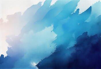 Soothing Slateblue: An Abstract Watercolor Background with a Gradient Touch, generative AI
