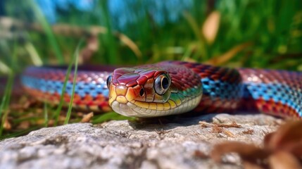 Obraz premium San Francisco Garter Snake. Generative AI