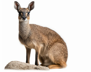 Obraz premium photo of klipspringer isolated on white background. Generative AI
