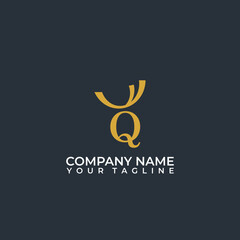 Elegant Letter G Deer Logo Design Vector.