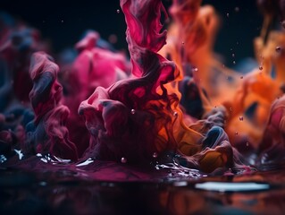 Ink in Motion: Fluid Dynamics in Abstract Art