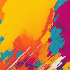 Abstract Colorful Painting Effect Wall Background. Generative AI
