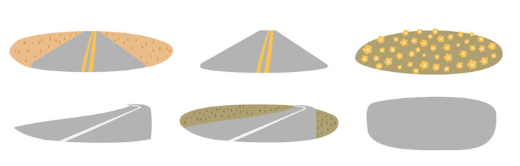 groovy hippie clipart, retro 70s hippy van bus clip art, road trip vector illustration, mountain landscape scenery png, peace and love clipart, vintage scene creator