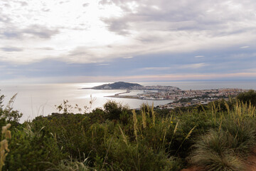 Panoramic of Ceuta at sunset