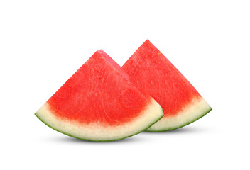 Slices of watermelon isolated on transparent background. PNG - Powered by Adobe