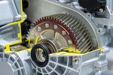 Electric car motor details