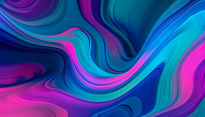 Obraz premium A colorful abstract liquid swirl wallpaper background. Generative AI