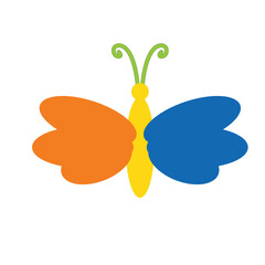 beautiful butterfly icon design template vector