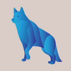 illustration vector graphic of animal in geometric