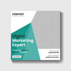 Digital Marketing Agency Social media post template and web banner template design