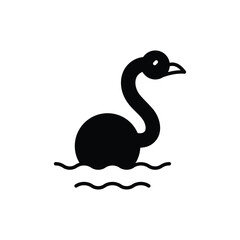 Duck  icon vector stock.