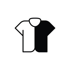 T Shirt icon vector stock.