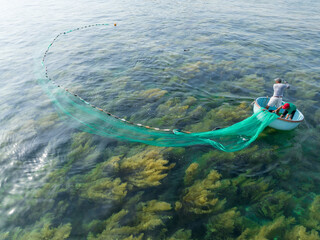 Top view of seaweed field in Nhon Hai, Quy Nhon, Binh Dinh, Vietnam © Hanoi Photography