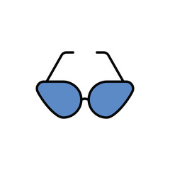 Sun Glasses icon vector stock.