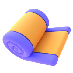 Yoga Mat 3D Rendered Image