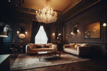 Luxurious room. Generative AI