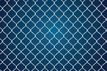 blue and white moroccan pattern background