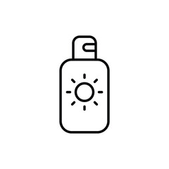 Sun Lotion icon vector stock.
