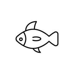 Fish icon vector stock.