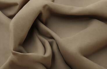Fototapeta na wymiar flowing fabric texture. Generative AI