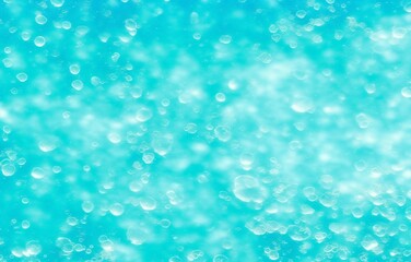 Small air bubbles in the water. Underwater background. Aquamarine bubbles (Generative AI) © Karol