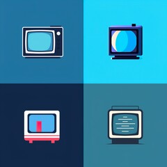 Modern Vision: Minimalistic and Contemporary TV Logo Design