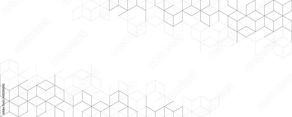 Fototapete Abstract geometric background with isometric blocks, polygon shape pattern