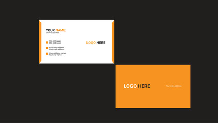 Set of modern business card print templates. Personal visiting card with company logo. Vector illustration. Stationery design.creative modern name card and business card.