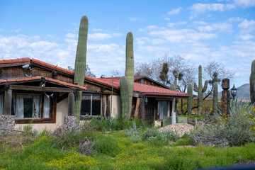 An abandoned commercial building in Arizona