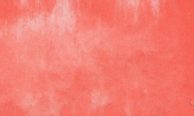 Coral orange red abstract grunge texture background for design. Painted old damaged rough wall surface. Close-up (Generative AI)