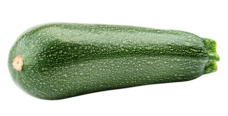 zucchini isolated on white background, full depth of field