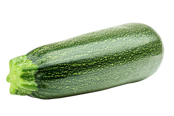 zucchini isolated on white background, full depth of field