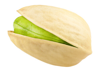 pistachio isolated on white background, full depth of field