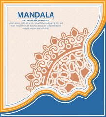 decorative mandala ornamental background design template