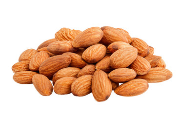 almond isolated on white background, full depth of field
